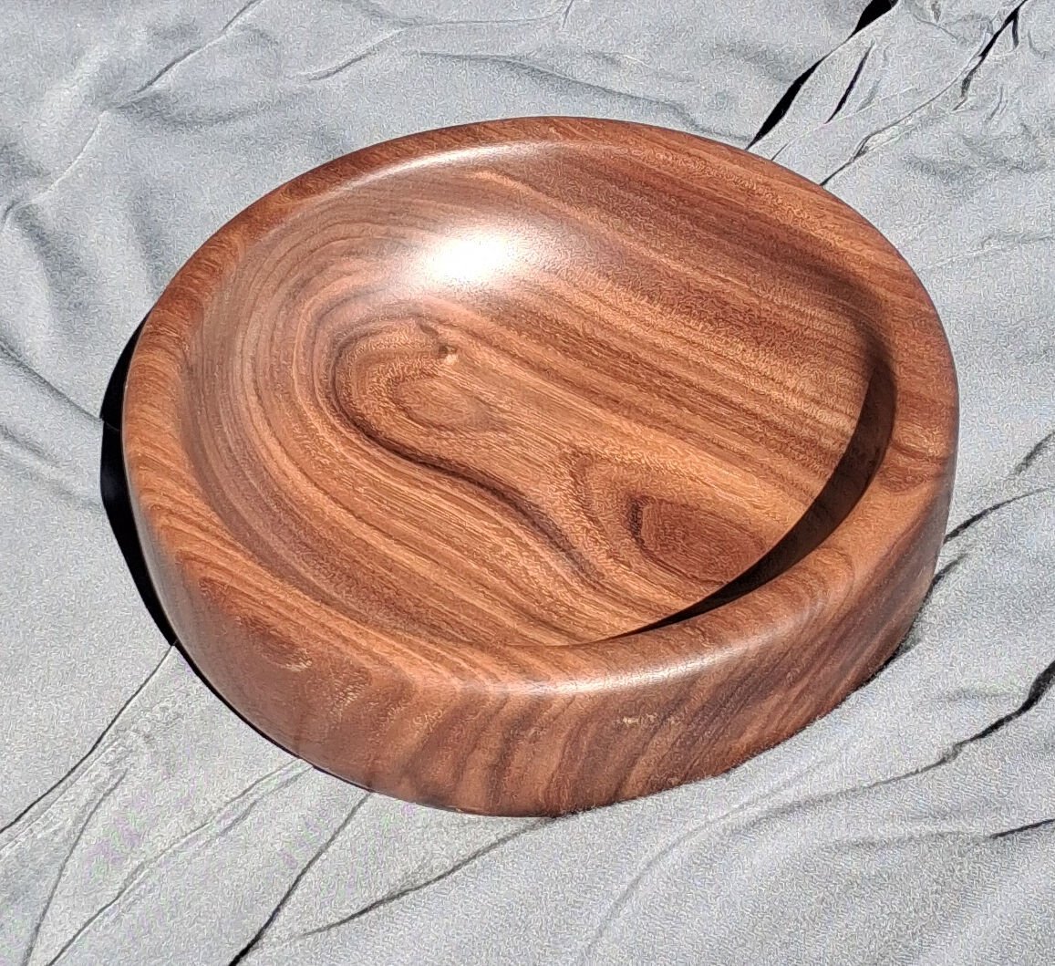 Handcrafted wooden bowl